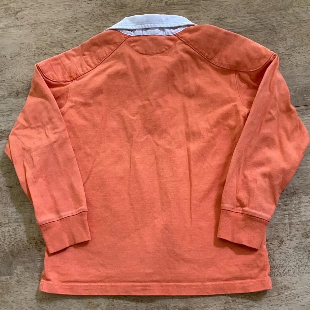 Polo Ralph Lauren Boys’ Sz‎ 7 Orange Cotton Jersey Rugby Shirt